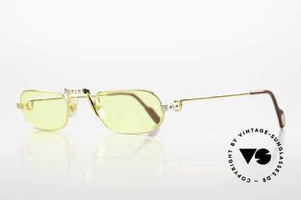 Cartier Demi Lune Santos - M Luxus Lesebrille Von 1987, dieses Modell = Santos Schrauben Dekor & 22kt vergoldet, Passend für Herren und Damen Cartier Demi Lune Santos - M Luxus Lesebrille Von 1987, dieses Modell = Santos Schrauben Dekor & 22kt vergoldet, Passend für Herren und Damen