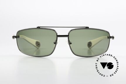 Chrome Hearts Boned Rockstar Sonnenbrille Von 2004, sportliche Luxussonnenbrille für Insider/Kenner, Passend für Herren