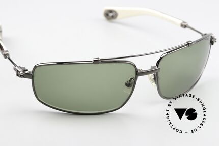 Chrome Hearts Boned Rockstar Sonnenbrille Von 2004, mit charakteristischen Chrome Hearts Insignien, Passend für Herren