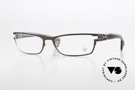 Chrome Hearts M. Diver Eckige Luxusbrille Mit Leder Details