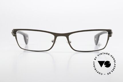 Chrome Hearts M. Diver Eckige Luxusbrille Mit Leder, Herren Luxus-Brillenfassung mit LEDER-Überzug, Passend für Herren Chrome Hearts M. Diver Eckige Luxusbrille Mit Leder, Herren Luxus-Brillenfassung mit LEDER-Überzug, Passend für Herren
