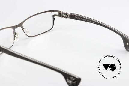 Chrome Hearts M. Diver Eckige Luxusbrille Mit Leder, Größe: medium, Passend für Herren Chrome Hearts M. Diver Eckige Luxusbrille Mit Leder, Größe: medium, Passend für Herren