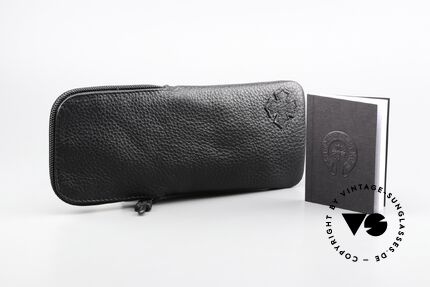 Chrome Hearts M. Diver Eckige Luxusbrille Mit Leder, Größe: medium, Passend für Herren Chrome Hearts M. Diver Eckige Luxusbrille Mit Leder, Größe: medium, Passend für Herren