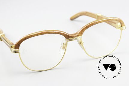 Cartier Malmaison Diego A Maradona Holzbrille, KEINE Retrobrille, sondern ein Original von 1990, Passend für Herren und Damen Cartier Malmaison Diego A Maradona Holzbrille, KEINE Retrobrille, sondern ein Original von 1990, Passend für Herren und Damen