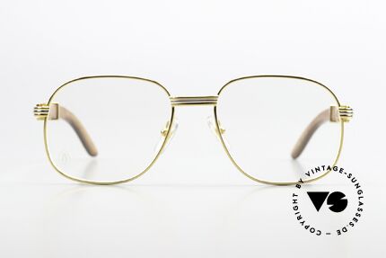 Cartier Monceau 90er Bubinga Edelholzbrille, aus Palisander-Holz gefertigt, Größe 55°18, 140, Passend für Herren und Damen Cartier Monceau 90er Bubinga Edelholzbrille, aus Palisander-Holz gefertigt, Größe 55°18, 140, Passend für Herren und Damen
