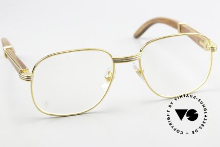 Cartier Monceau 90er Bubinga Edelholzbrille, ungetragenes Einzelstück; begehrt bei Sammlern!, Passend für Herren und Damen Cartier Monceau 90er Bubinga Edelholzbrille, ungetragenes Einzelstück; begehrt bei Sammlern!, Passend für Herren und Damen