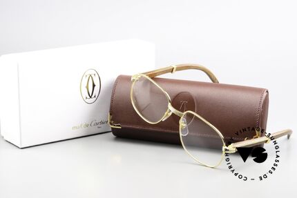 Cartier Monceau 90er Bubinga Edelholzbrille, Größe: medium, Passend für Herren und Damen Cartier Monceau 90er Bubinga Edelholzbrille, Größe: medium, Passend für Herren und Damen