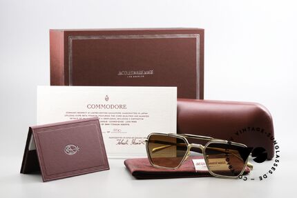 Jacques Marie Mage Commodore Titanbrille Navigator Style, Größe: large, Passend für Herren und Damen