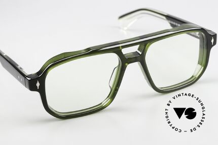 Jacques Marie Mage Evans Massive Azetatbrille Eckig, ein ungetragenes Exemplar für alle Qualitätsliebhaber, Passend für Herren und Damen