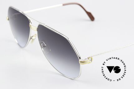 Cartier Vendome LC - L Platin Sonnenbrille Aviator 80er, seltene & entsprechend teure Platin-Edition; Luxus pur, Passend für Herren