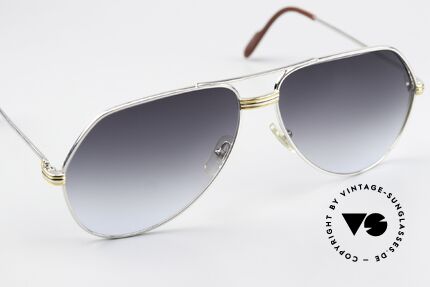 Cartier Vendome LC - L Platin Sonnenbrille Aviator 80er, 2. hand Modell im neuwertigen Zustand mit orig. Etui, Passend für Herren