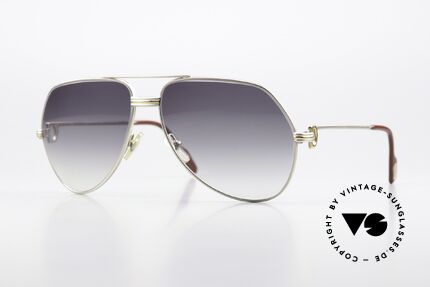 Cartier Vendome LC - M Edle Palladium Sonnenbrille Details