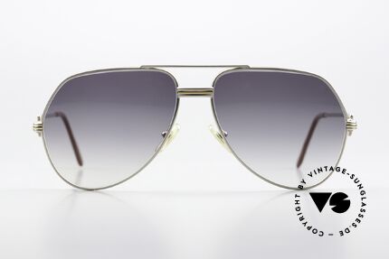 Cartier Vendome LC - M Edle Palladium Sonnenbrille, wurde 1983 veröffentlicht & dann bis 1997 produziert, Passend für Herren