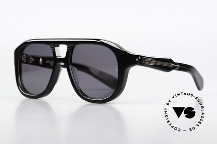 Jacques Marie Mage Jasper 70er Inspirierte Pilotenbrille, Color Code: RAVEN, Limited Edition in Größe 55/17, Passend für Herren und Damen Jacques Marie Mage Jasper 70er Inspirierte Pilotenbrille, Color Code: RAVEN, Limited Edition in Größe 55/17, Passend für Herren und Damen