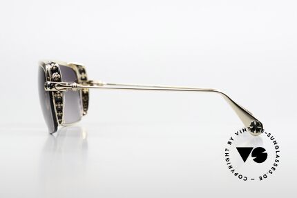 Chrome Hearts Boneyard II Titanium Sonnenbrille Vergoldet, markante Luxusbrille; ungetragen; Größe 63-13, Passend für Herren Chrome Hearts Boneyard II Titanium Sonnenbrille Vergoldet, markante Luxusbrille; ungetragen; Größe 63-13, Passend für Herren