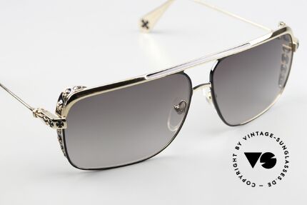 Chrome Hearts Boneyard II Titanium Sonnenbrille Vergoldet, mit charakteristischen Chrome Hearts Insignien, Passend für Herren Chrome Hearts Boneyard II Titanium Sonnenbrille Vergoldet, mit charakteristischen Chrome Hearts Insignien, Passend für Herren