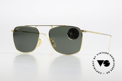 Ray Ban Vintage Rectangle Alte Bausch&Lomb USA Brille, Ray-Ban Sonnenbrille der 'Vintage Metal Collection', Passend für Herren und Damen Ray Ban Vintage Rectangle Alte Bausch&Lomb USA Brille, Ray-Ban Sonnenbrille der 'Vintage Metal Collection', Passend für Herren und Damen