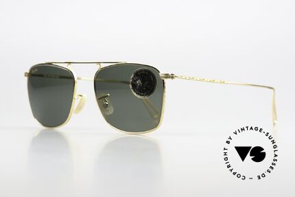 Ray Ban Vintage Rectangle Alte Bausch&Lomb USA Brille, mit den legendären B&L Gläsern (100% UV Schutz), Passend für Herren und Damen Ray Ban Vintage Rectangle Alte Bausch&Lomb USA Brille, mit den legendären B&L Gläsern (100% UV Schutz), Passend für Herren und Damen