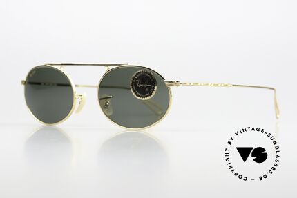 Ray Ban Vintage Oval Bausch&Lomb USA Brille 90er, mit den legendären B&L Gläsern (100% UV Schutz), Passend für Herren und Damen Ray Ban Vintage Oval Bausch&Lomb USA Brille 90er, mit den legendären B&L Gläsern (100% UV Schutz), Passend für Herren und Damen