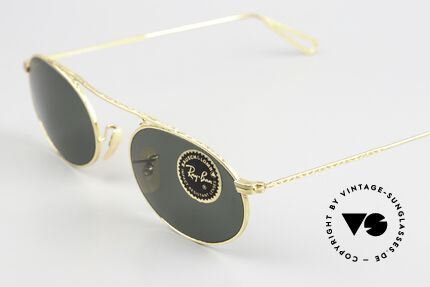 Ray Ban Vintage Oval Bausch&Lomb USA Brille 90er, ungetragenes Einzelstück (wie all unsere Raritäten), Passend für Herren und Damen Ray Ban Vintage Oval Bausch&Lomb USA Brille 90er, ungetragenes Einzelstück (wie all unsere Raritäten), Passend für Herren und Damen