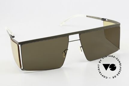 Mykita Helmut Lang HL001 Camou Green Jelly Yellow Sides, entspiegelte Sonnengläser (mit 100% UV Protection), Passend für Herren und Damen Mykita Helmut Lang HL001 Camou Green Jelly Yellow Sides, entspiegelte Sonnengläser (mit 100% UV Protection), Passend für Herren und Damen