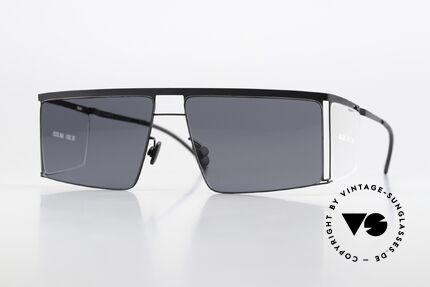Mykita Helmut Lang HL001 Black Clear Sides Darkgrey, Mykita Sonnenbrille, Mod. HL001, Gr. 57/13, c. 887, Passend für Herren und Damen Mykita Helmut Lang HL001 Black Clear Sides Darkgrey, Mykita Sonnenbrille, Mod. HL001, Gr. 57/13, c. 887, Passend für Herren und Damen