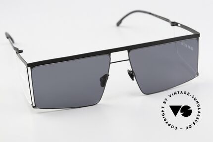 Mykita Helmut Lang HL001 Black Clear Sides Darkgrey, entspiegelte Sonnengläser (mit 100% UV Protection), Passend für Herren und Damen Mykita Helmut Lang HL001 Black Clear Sides Darkgrey, entspiegelte Sonnengläser (mit 100% UV Protection), Passend für Herren und Damen