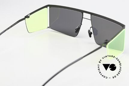 Mykita Helmut Lang HL001 Black With Fluo Yellow Sides, Größe: medium, Passend für Herren und Damen Mykita Helmut Lang HL001 Black With Fluo Yellow Sides, Größe: medium, Passend für Herren und Damen