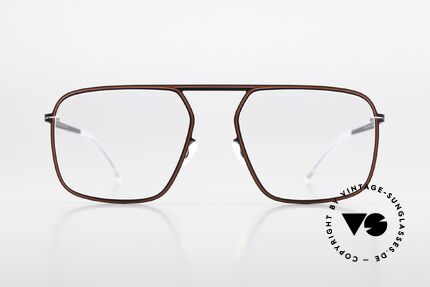 Mykita Studio 6.8 Coloring With Indigo Rusty Red, inspiriert von der optischen Illusionskunst 1960's, Passend für Herren und Damen