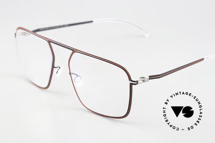 Mykita Studio 6.8 Coloring With Indigo Rusty Red, Resultat ist ein dreidimensionales grafisches Muster, Passend für Herren und Damen