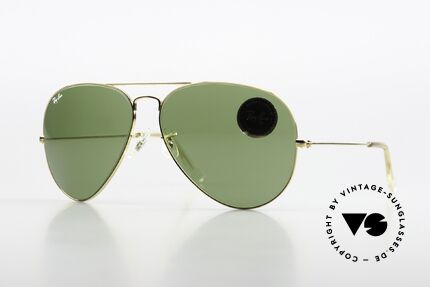 Ray Ban Large Metal II 80er Pilotenbrille RB3 Aviator Details