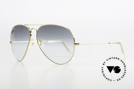 Ray Ban Large Metal II Precious Metals Verlaufsgläser, produziert in den 70ern & 80ern v. Bausch&Lomb, Passend für Herren