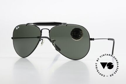 Ray Ban Outdoorsman Ultra Rare Version In 58mm Size, legendäre Ray-Ban USA B&L Pilotensonnenbrille, Passend für Herren Ray Ban Outdoorsman Ultra Rare Version In 58mm Size, legendäre Ray-Ban USA B&L Pilotensonnenbrille, Passend für Herren