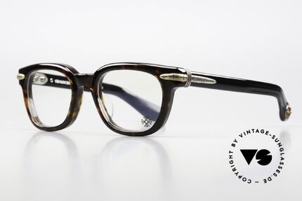 Chrome Hearts Drippin Brille Mit Chrome Hearts Kreuz, sehr dicke Azetatbrille in dark tortoise - black, Passend für Herren Chrome Hearts Drippin Brille Mit Chrome Hearts Kreuz, sehr dicke Azetatbrille in dark tortoise - black, Passend für Herren