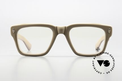 Chrome Hearts Gnarlin CVP 18kt Vergoldetes Dekor, markante Azetat-Brille mit Rockstar Attitude, Passend für Herren Chrome Hearts Gnarlin CVP 18kt Vergoldetes Dekor, markante Azetat-Brille mit Rockstar Attitude, Passend für Herren