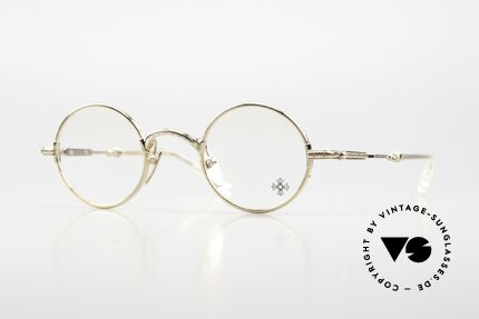 Chrome Hearts Edith F Kleine Runde Luxusbrille Gold, kleine runde Chrome Hearts Brille, Edith F., Passend für Herren und Damen Chrome Hearts Edith F Kleine Runde Luxusbrille Gold, kleine runde Chrome Hearts Brille, Edith F., Passend für Herren und Damen