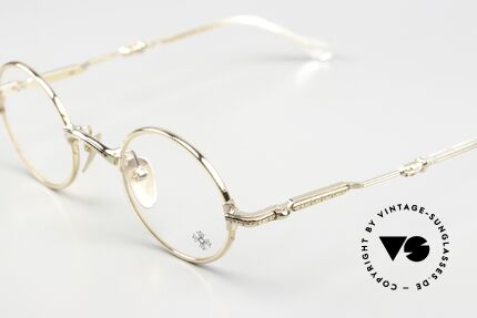 Chrome Hearts Edith F Kleine Runde Luxusbrille Gold, mit den typischen Chrome Hearts Insignien, Passend für Herren und Damen Chrome Hearts Edith F Kleine Runde Luxusbrille Gold, mit den typischen Chrome Hearts Insignien, Passend für Herren und Damen
