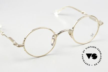 Chrome Hearts Edith F Kleine Runde Luxusbrille Gold, Fassung ist beliebig verglasbar (Gleitsicht), Passend für Herren und Damen Chrome Hearts Edith F Kleine Runde Luxusbrille Gold, Fassung ist beliebig verglasbar (Gleitsicht), Passend für Herren und Damen