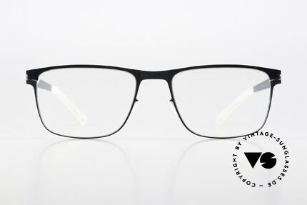 Mykita Enrico Men Brille Night Sky Silver Edge, eckige Fassung der NO1 Collection (2018 gefertigt), Passend für Herren Mykita Enrico Men Brille Night Sky Silver Edge, eckige Fassung der NO1 Collection (2018 gefertigt), Passend für Herren