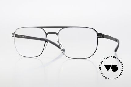 Mykita Rem Men's Brille Doppelbrücke Black, Mykita Brille, Modell REM, Größe 53-19, Color 002, Passend für Herren Mykita Rem Men's Brille Doppelbrücke Black, Mykita Brille, Modell REM, Größe 53-19, Color 002, Passend für Herren