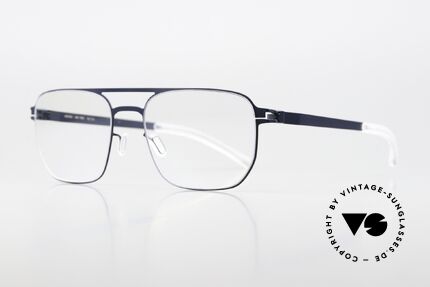Mykita Rem Herrenfassung In Navy Blue, mit Doppelbrücke und in Farbe 084 = "NAVY BLUE", Passend für Herren Mykita Rem Herrenfassung In Navy Blue, mit Doppelbrücke und in Farbe 084 = "NAVY BLUE", Passend für Herren