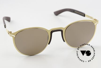 Mykita Mylon Tulip Gold Ebony Brown Siennabrown, ungetragene vintage Sonnenbrille von 2016/17, Passend für Herren und Damen Mykita Mylon Tulip Gold Ebony Brown Siennabrown, ungetragene vintage Sonnenbrille von 2016/17, Passend für Herren und Damen