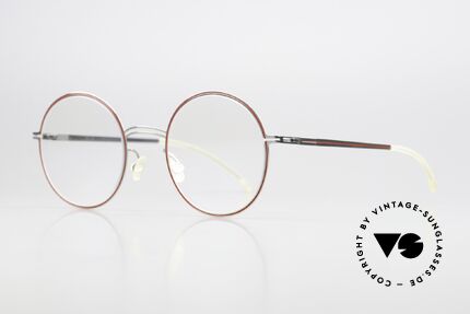 Mykita Studio 6.4 Frauenbrille Silver Pomegranate, ultrafeine Linien folgen der Kontur des Rahmens, Passend für Damen