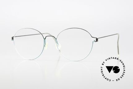 Lindberg Panto 48 Air Titan Rim Alter 90er Jahre Klassiker, Lindberg Air Titanium Rim Brille; unisex Größe 48-18, Passend für Herren und Damen