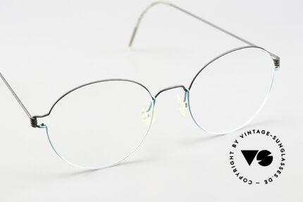 Lindberg Panto 48 Air Titan Rim Alter 90er Jahre Klassiker, ungetragenes Designerstück + orig. Lindberg Magnet-Etui, Passend für Herren und Damen