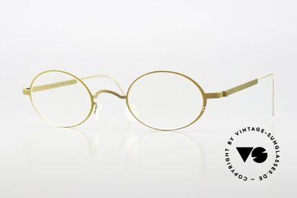 Lindberg 5000 Strip Titan 90er Fassung Kupfer Bronze, kleine ovale Brille der LINDBERG Strip Titanium Serie, Passend für Herren und Damen