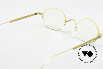 Lindberg 5000 Strip Titan 90er Fassung Kupfer Bronze, ungetragenes Designerstück + orig. Lindberg Magnet-Etui, Passend für Herren und Damen