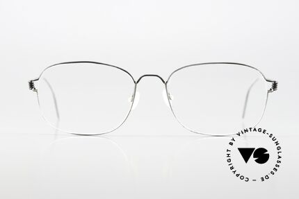Lindberg Mars 52 Air Titan Rim Herrenbrille Aus Den 1990ern, Modell MARS aus den 90ern in mattschwarz und grau, Passend für Herren
