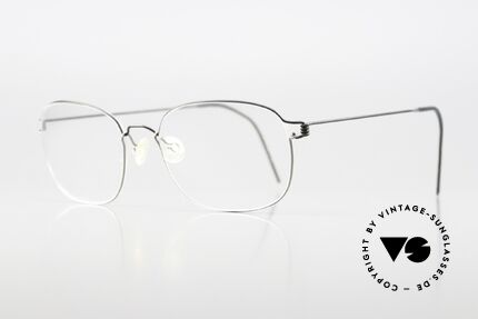 Lindberg Mars 54 Air Titan Rim Titanrahmen Mattschwarz Grau, so zeitlos, stilvoll und innovativ = Prädikat "VINTAGE", Passend für Herren