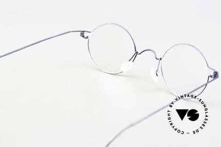 Lindberg Corona 42 Air Titan Rim Runde Brille In Dunkelblau Matt, Größe: medium, Passend für Herren und Damen Lindberg Corona 42 Air Titan Rim Runde Brille In Dunkelblau Matt, Größe: medium, Passend für Herren und Damen